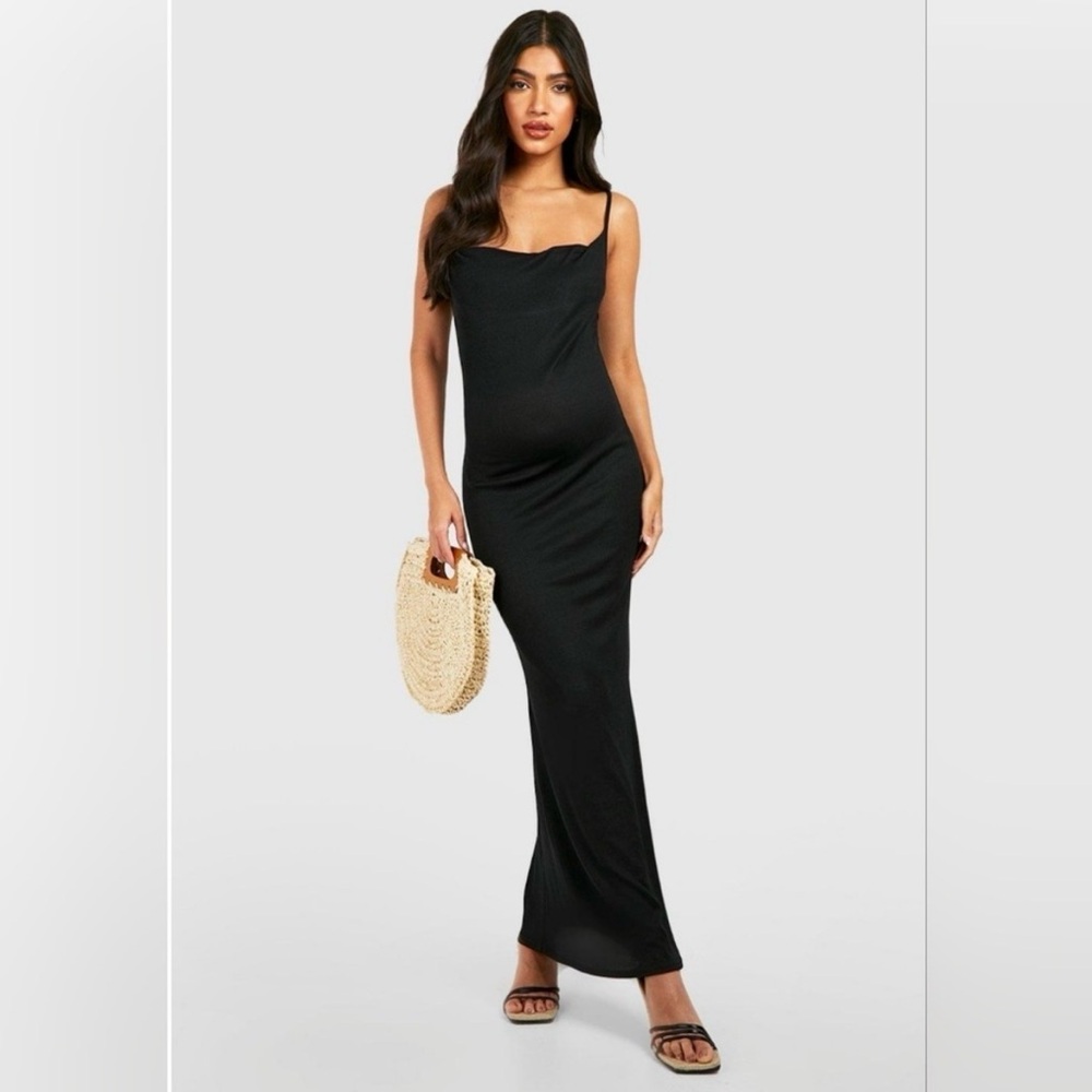 Boohoo Black Maxi Dress